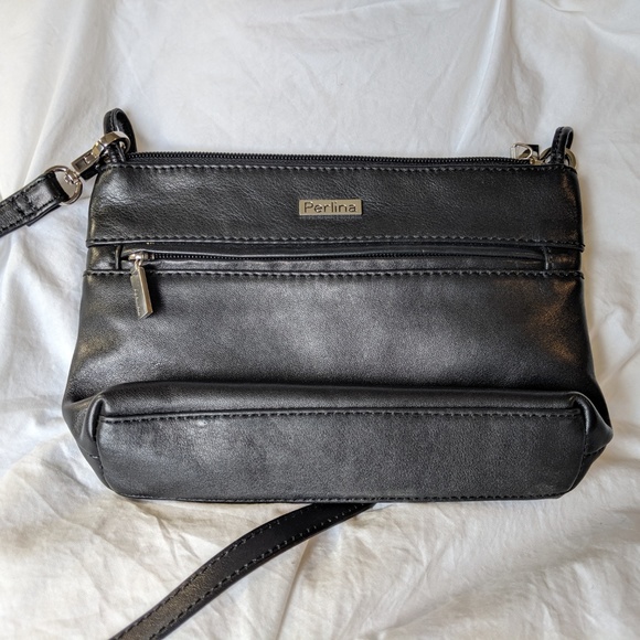 Perlina Bags Perlina Black Leather Small Shoulder Bag Poshmark